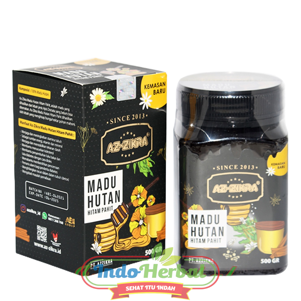 AZ Zikra Hitam 500 gram Azikra Azzikra Kemasan Baru Original | Madu Az-Zikra Hutan Hitam Pahit