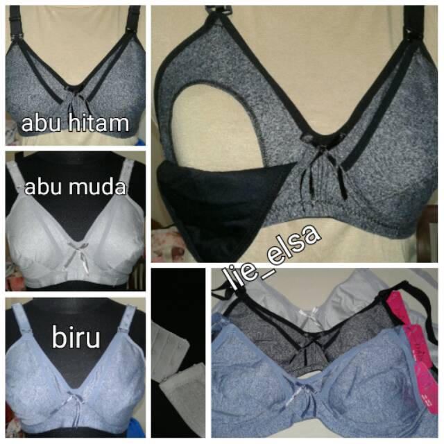BH Menyusui Nursing Bra Busa Tipis Tanpa Kawat Merk Guini