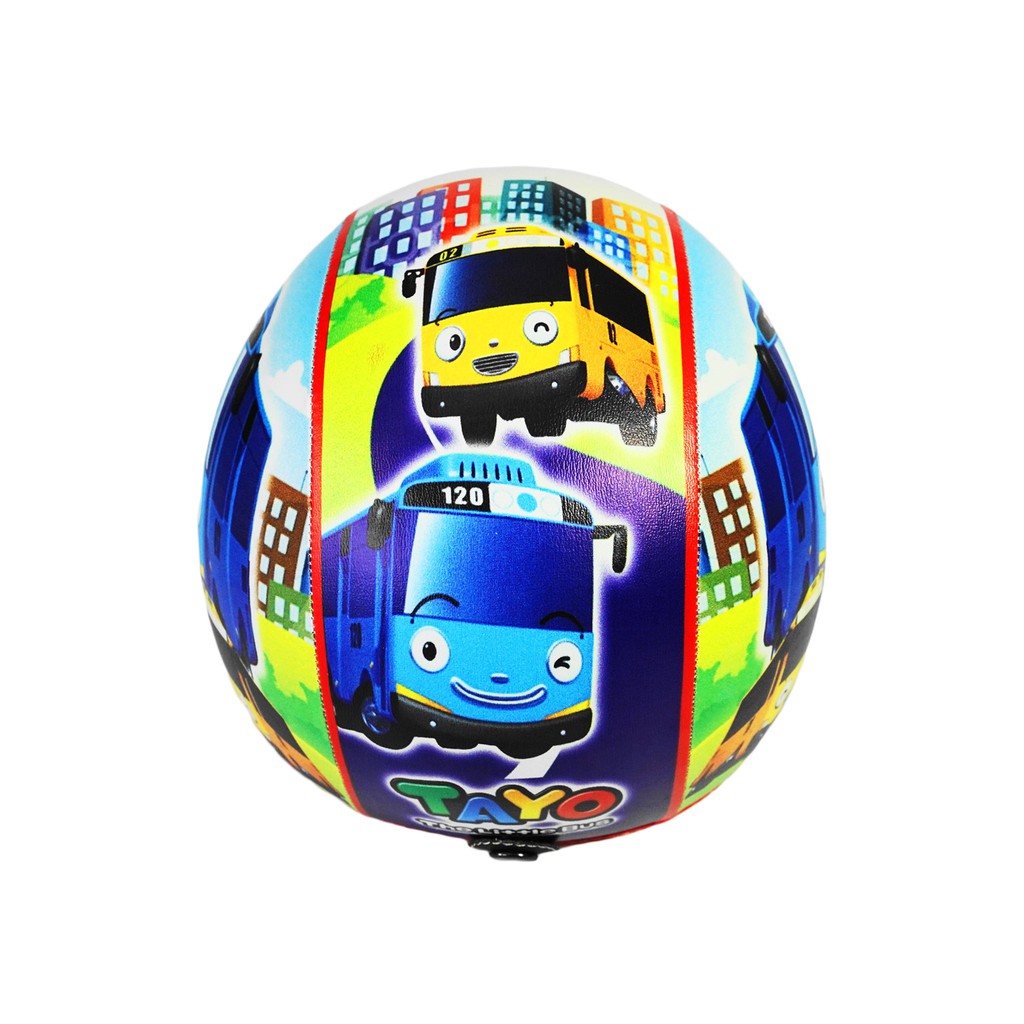 Helm Anak BOGO TAYO THE LITTLE BUS Murah / Helmet Non SNI / Helm Karakter Kartun Lucu / Helm Anak Cowok Laki Laki 3 4 5 6 7 Tahun