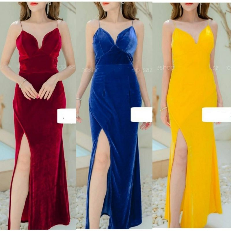 CELVINC - 1990 Long Dress Marita Bludru