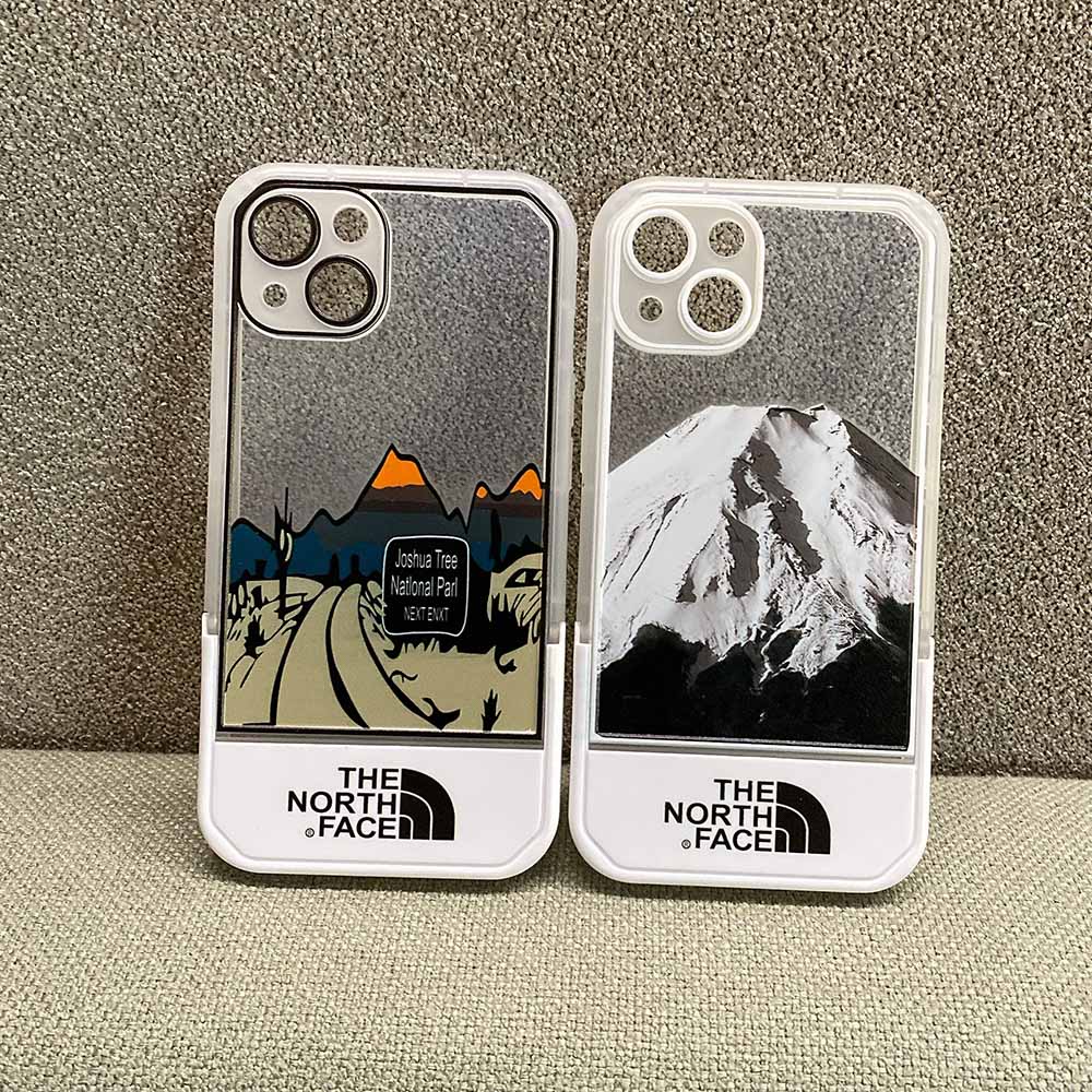 Casing Soft Case iPhone 13 Pro Max X XS Max XR 11 Pro Max 12 Pro Max Motif Kartun The North Face