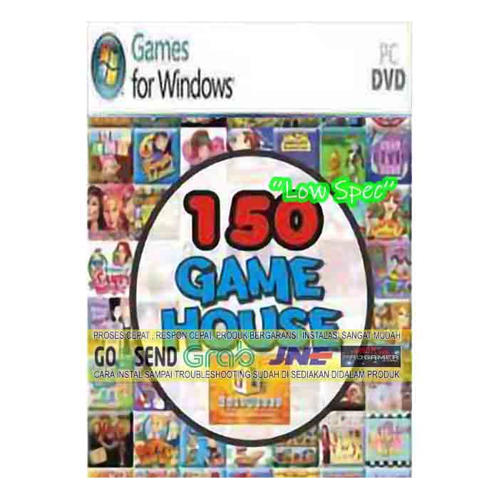 GAME HOUSE COLLECTION + 150 GAME - CD - DVD - PC GAME - GAME PC LAPTOP - GAMING