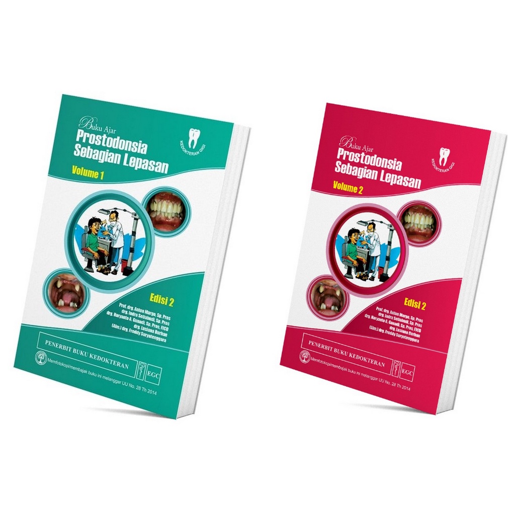 Buku Ajar Prostodonsia Sebagian Lepasan Volume 1dan 2 Edisi 2 /PENERBIT EGC/ORIGINAL