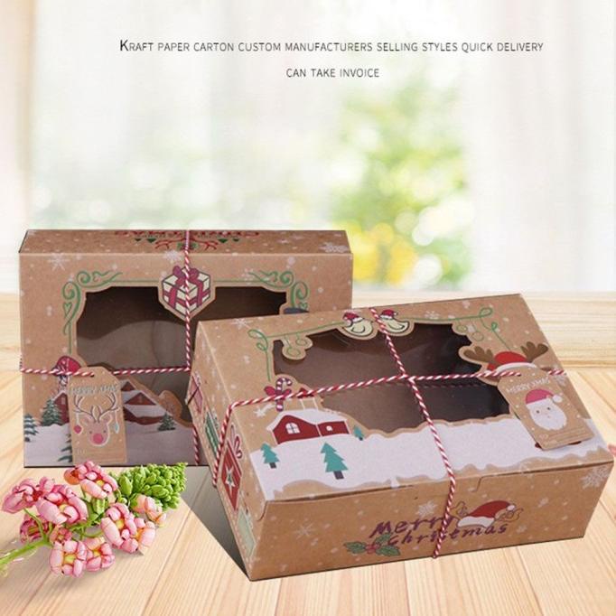 

DEIMP TERCUCOK LY 412 PCS PORTABLE CHRISTMAS GIFT BOX KRAFT PAPER DC452CD3