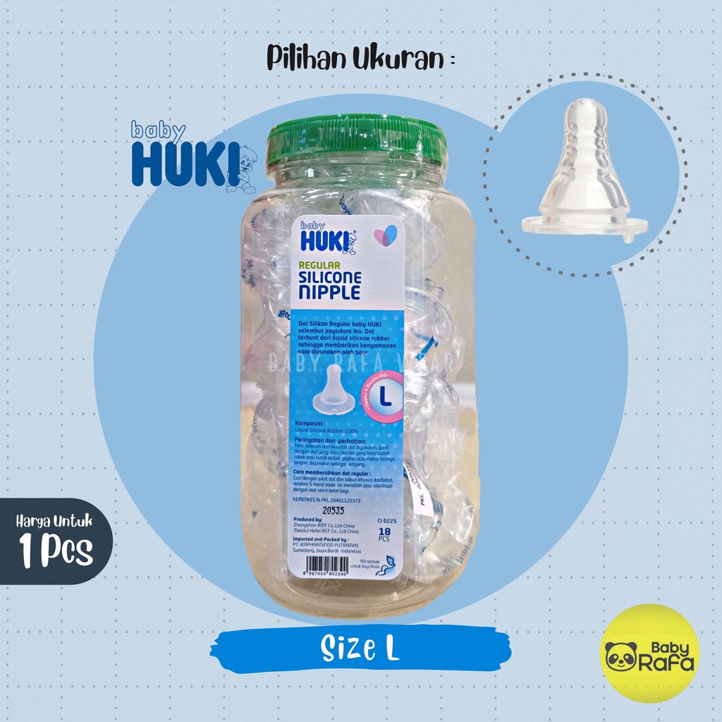 Baby Huki 1 pcs Dot Silicone Reguler S M L / Dot Silikon Huki Reguler