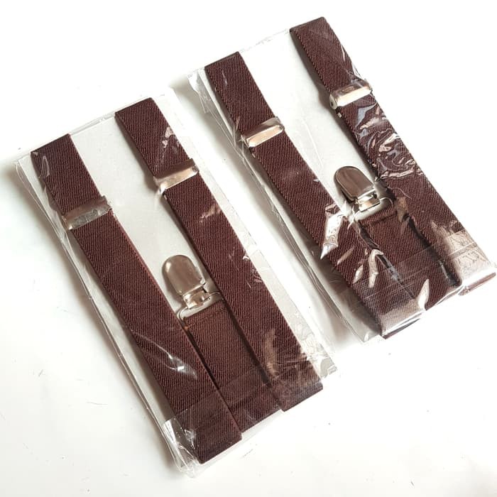 Unik Suspender Anak dan Dewasa Pria Perempuan Coklat Tua Terlaris