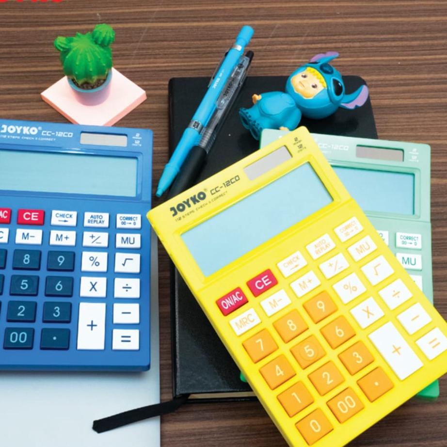 

Miliki Calculator Kalkulator Joyko CC-12 12 Digits Check Correct