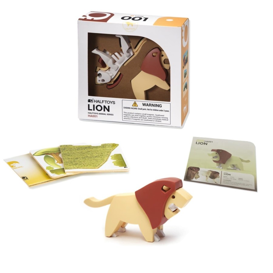 Halftoys LIion Magnetic Figure Puzzles Mainan Anak