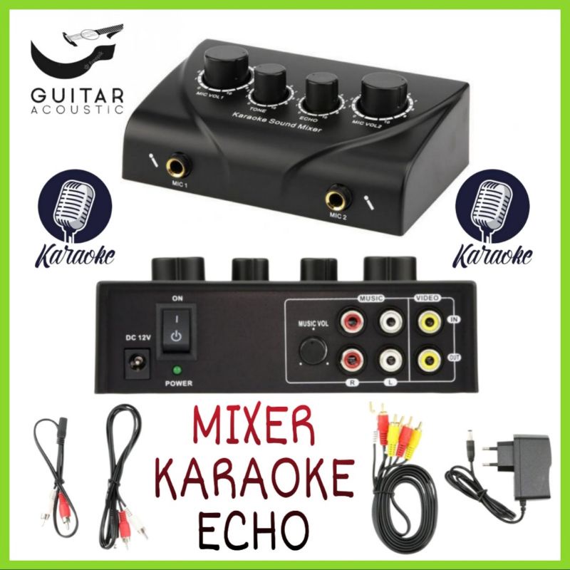 Karaoke Mixer Echo Tone Audio Professional Sound 3R DR - 28 T