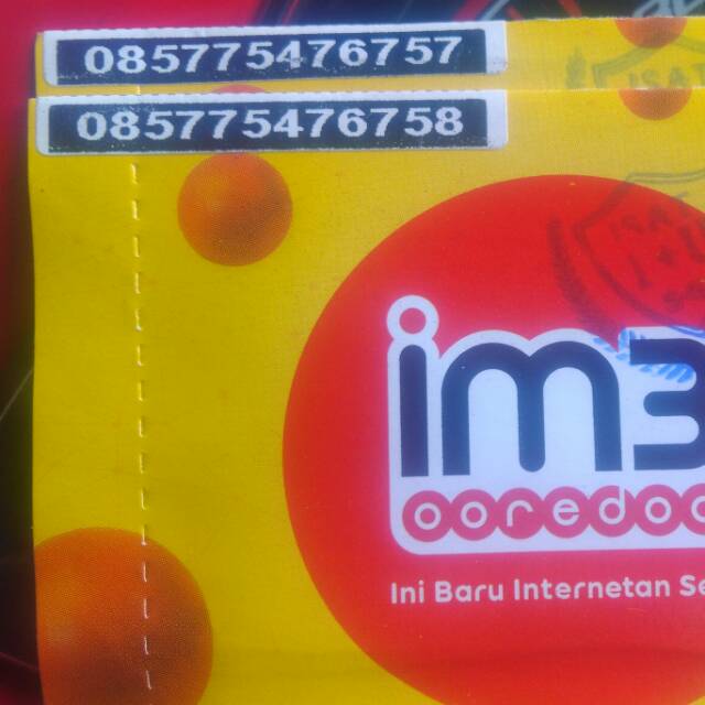 Perdana Im3 Cantik Couple Coupple 5758 Kuota 1Gb Unlimited Baru Segel