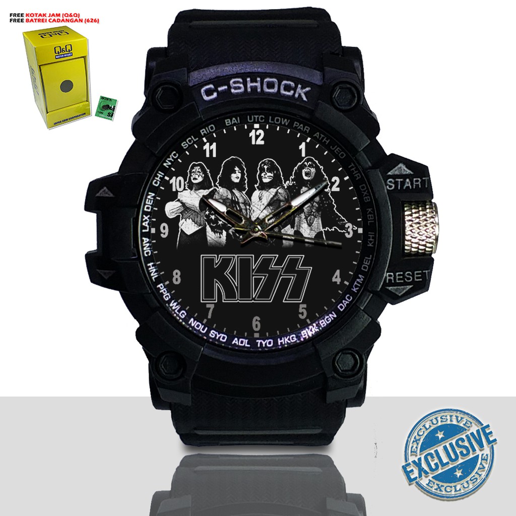 (EXCLUSIVE ) JAM TANGAN KISS WATER RESIST FREE BOX DAN BATREI - NO.6