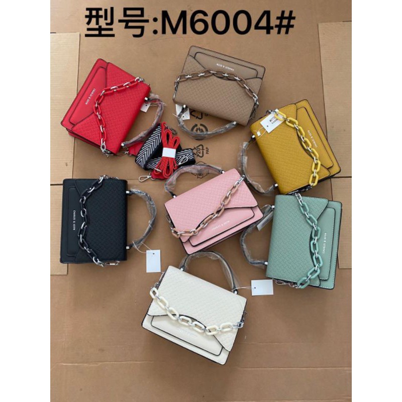 Tas fashion ck M6004  3 tali 6054 anyam kulit dove handbags selempang