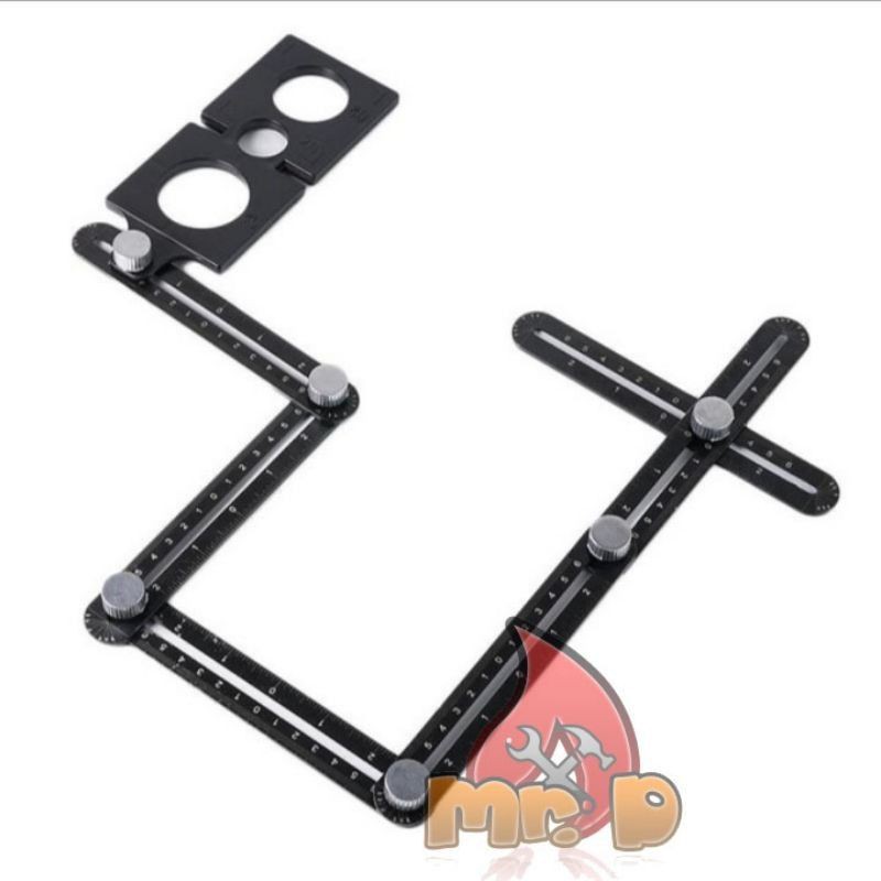 

PENGGARIS TEMPLATE PELUBANG KERAMIK GERANIT MARMER / six fold ruler