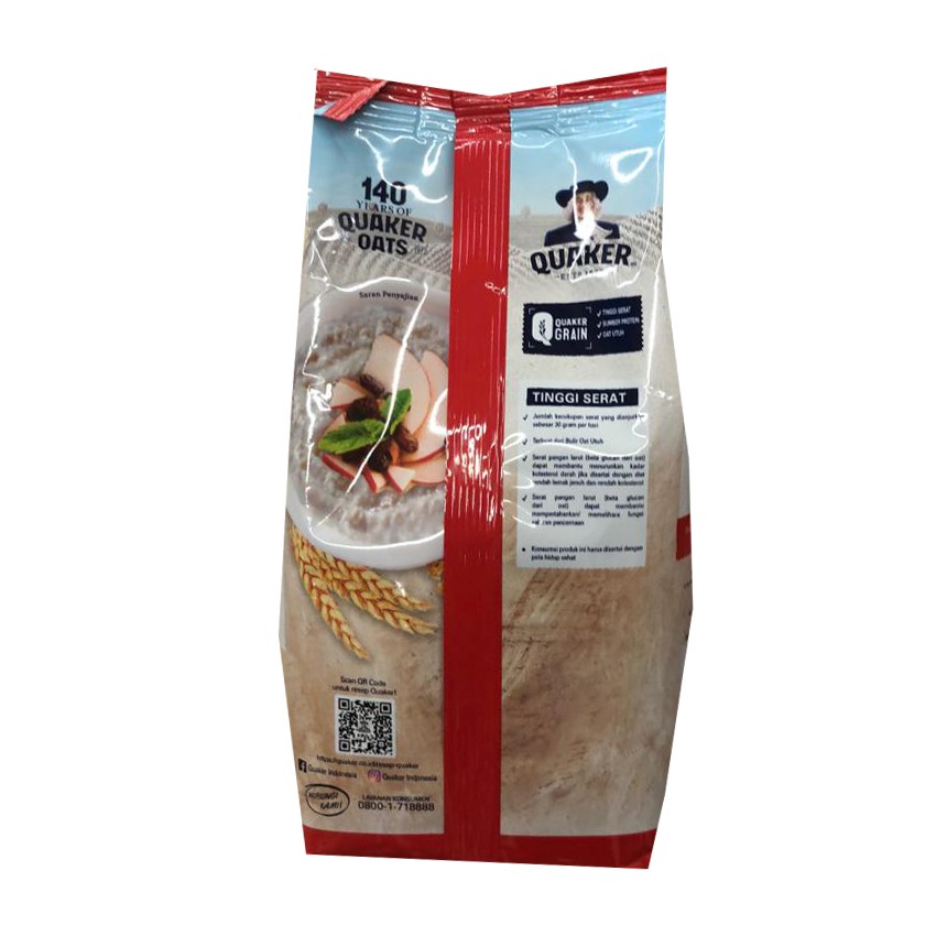 Quaker Instant 200gr Oatmeal Instan Kuarker Kuaker Sereal Tepung Bubuk Instan Oat Meal Kemasan Pouch