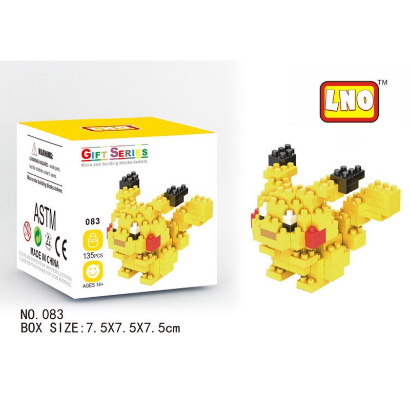 Nano Block Pokemon DIY Figure Model Berlian Mainan Blok Pikachu Potongan Plastik Blok Hadiah