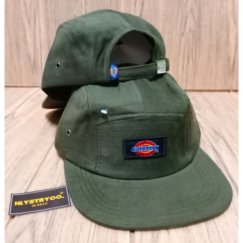 Topi Distro DICKIES Topi Distro 5 Panel Topi Snapback Distro Pria