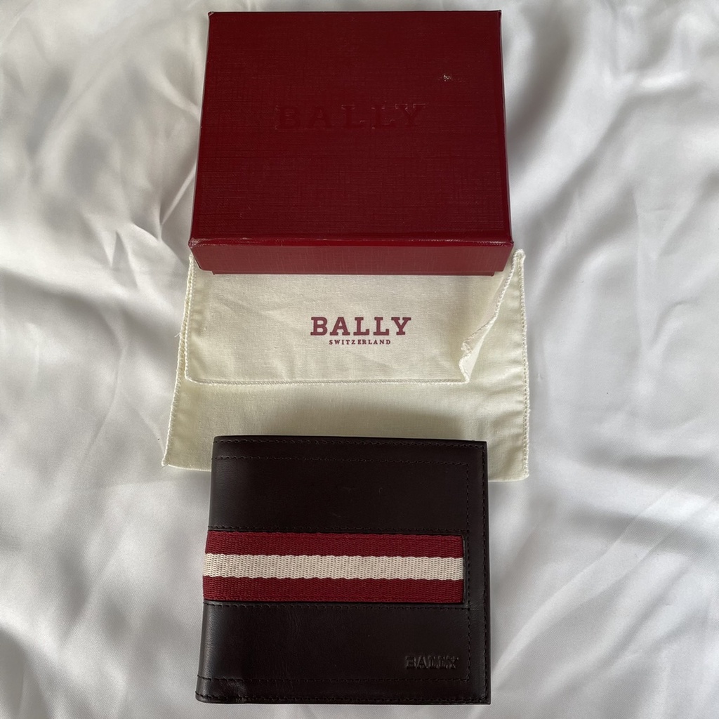 WALLET Dompet PRIA Bally Wallet Bifold Men Wallet Black