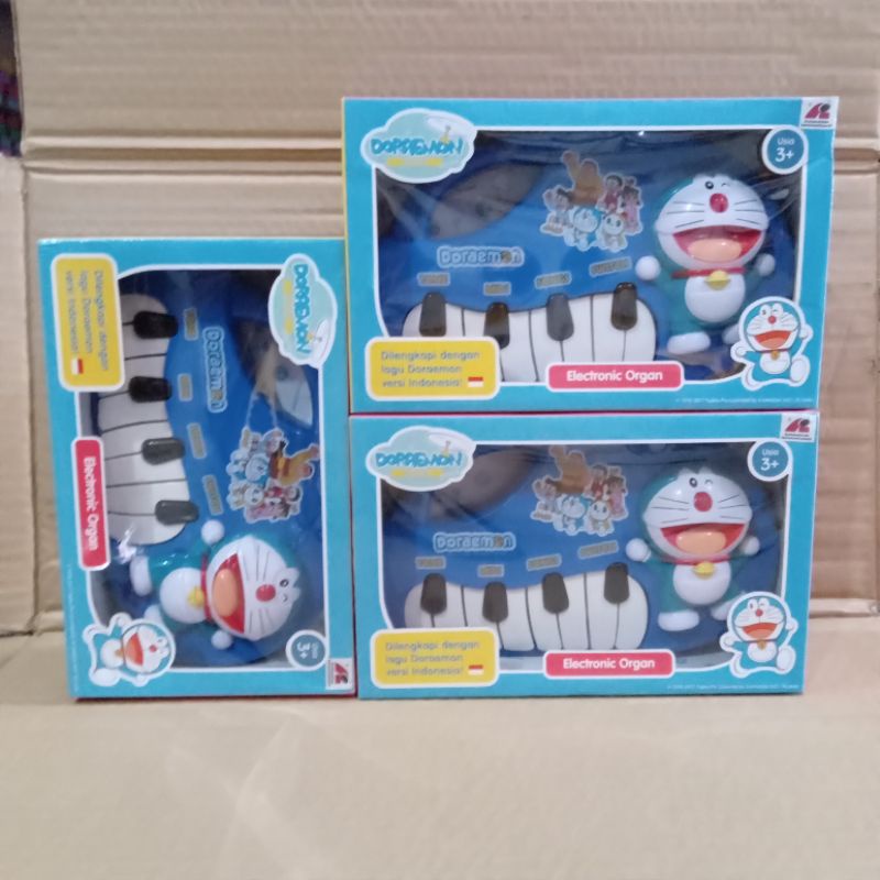Mainan Organ Doraemon Anak Cewe Perempuan Cowo Cowok Laki Laki Balita Bayi Maenan Piano Electronic M