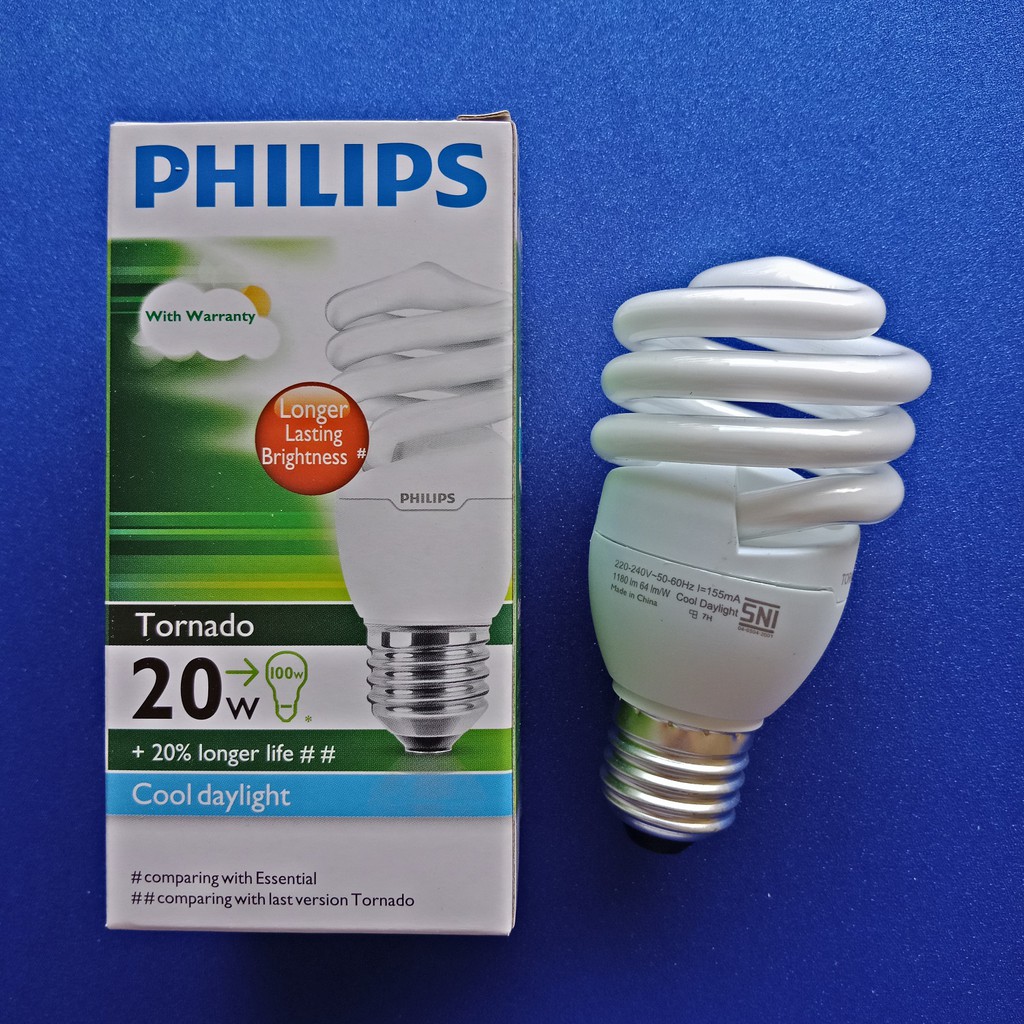 Jual Lampu Philips Tornado 20 Watt Hemat Energy Indonesia Shopee Indonesia