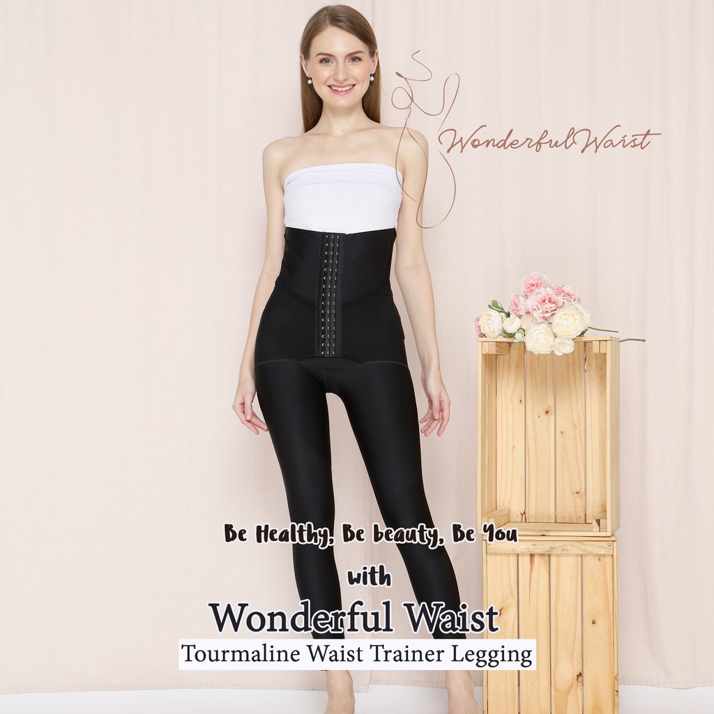 tourmaline waist trainer legging, legging tourmalin, celana diet, legging korset, legging melahirkan