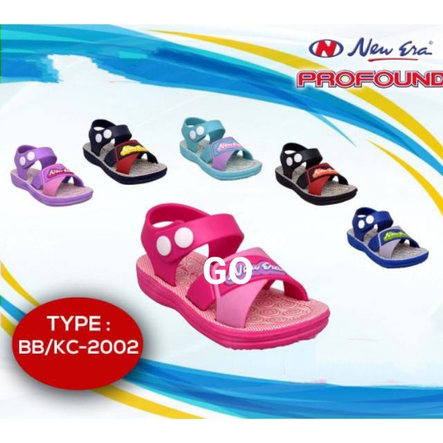 sogo NEW ERA BB/KC 2002 Sandal Karet Anak Perempuan Tali Belakang