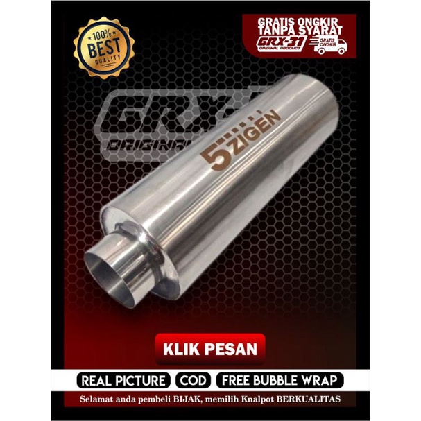 RESONATOR MOBIL 5ZIGEN FULL STAINLESS MANUAL DAN MATIC