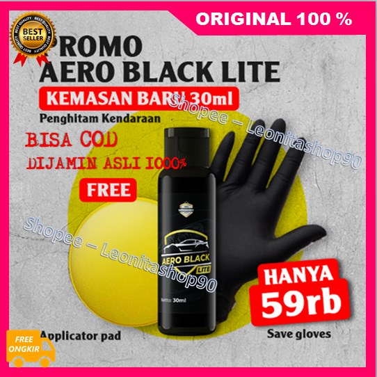[BISA COD] Aero Black Lite Penghitam Plastik Body Motor 100%  ASLI