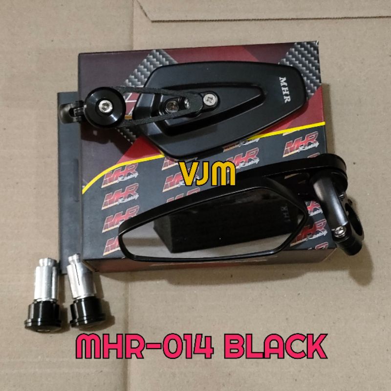 Spion Jalu Oval MHR-014 Hitam Universal Motor kaca bening