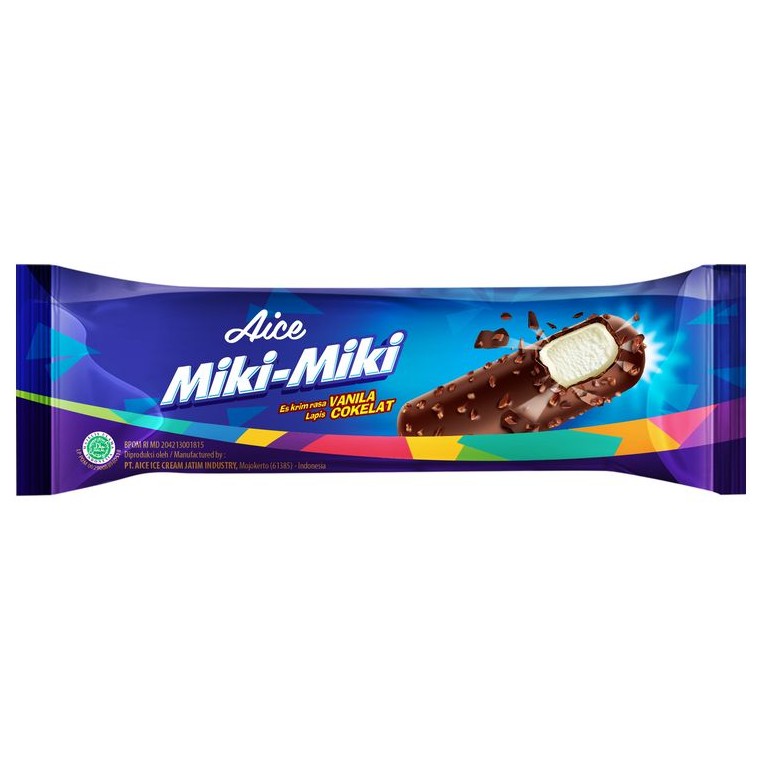 

Aice Es Krim Miki Miki Vanilla Coklat 30g