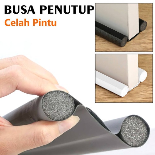 ONLYONE12 Penutup Celah Lubang Bawah Pintu Penghalang Debu Binatang / Busa Penutup Celah Pintu Rumah Anti Kecoa Serangga / Twin Draft Guard Penyekat Pintu Busa