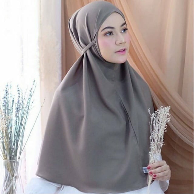  BERGO  HANNAH DIAMOND XXL Jilbab Instan Kerudung  Hijab 