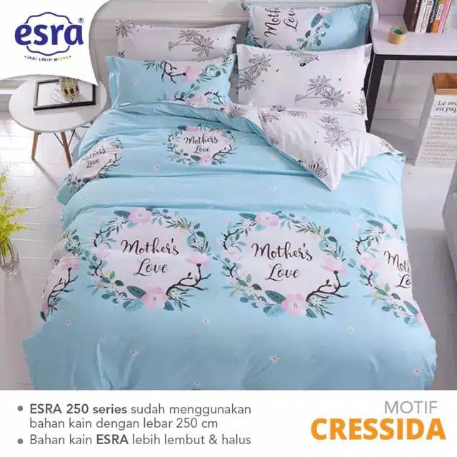 Sprei Motif Cressida Bahan Katun Lokal ESRA