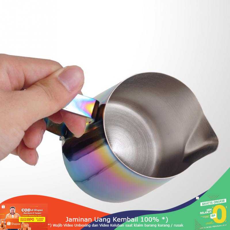 (BISA COD) RVOSTR OneTwoCup Gelas Pitcher Kopi Espresso Rainbow Stainless - BB0048