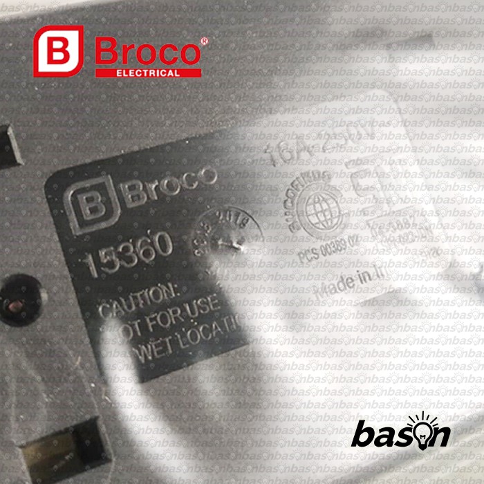 BROCO 15360 NCP 16A 250V SNI - Stop Kontak 6 Lubang tanpa kabel