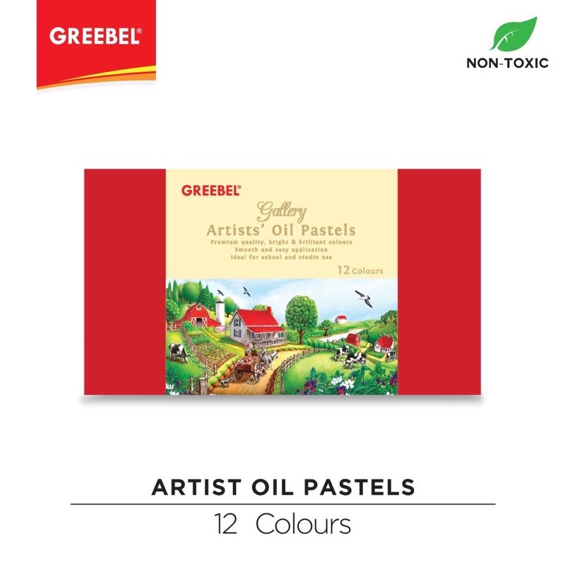 

ATK39 12warna Greebel artists oil pastels crayon refill colors goodie