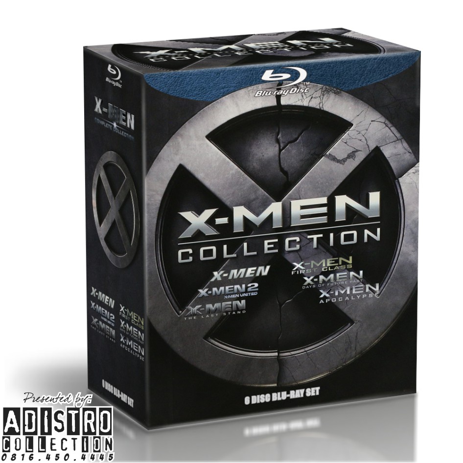 Film Blu-Ray X-MEN COLLECTION Edisi BOX SET COMPLETE