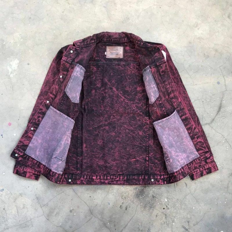 Jaket Jeans Sandwash Levis Ukuran L XL-7