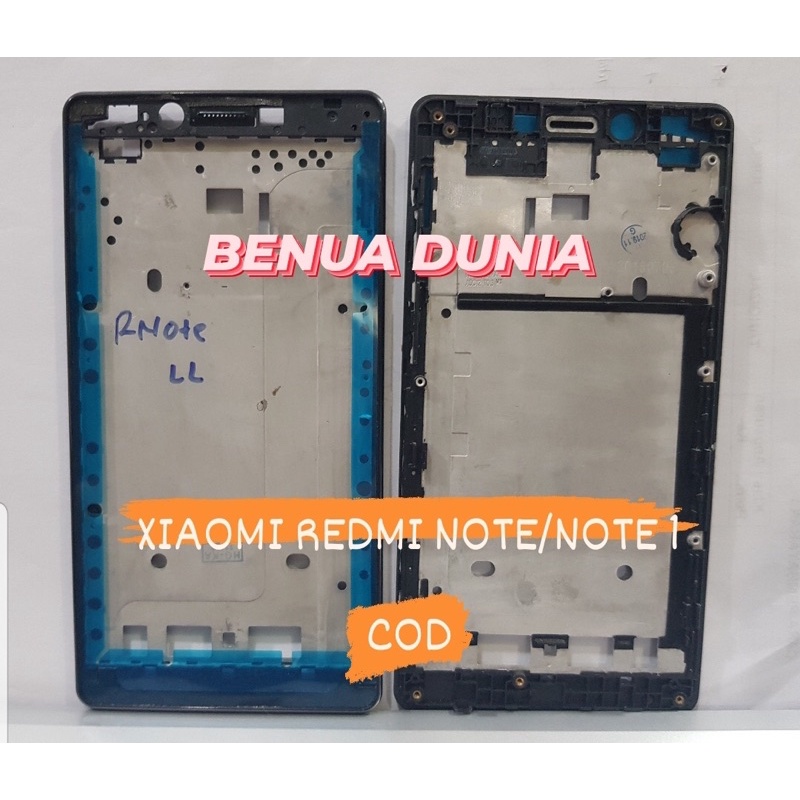 FRAME XIAOMI REDMI NOTE/NOTE 1 - TULANG HP FRAME XIAOMI REDMI NOTE/NOTE 1 -BENUA DUNIA