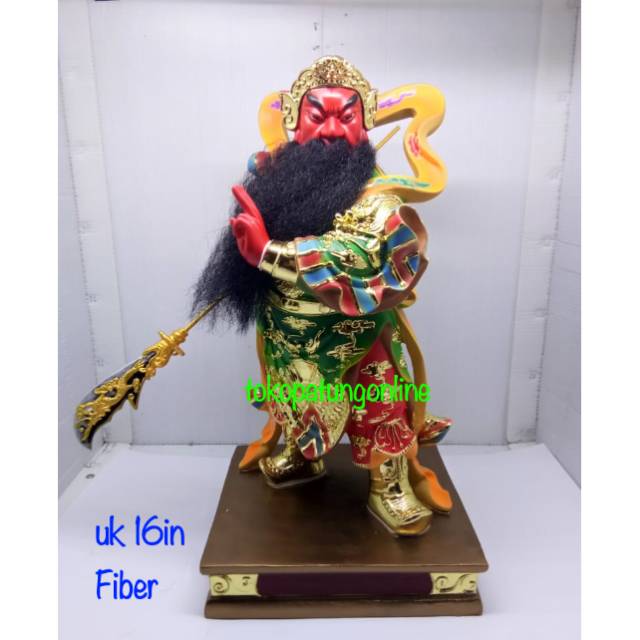 Patung Kwan Kong Fiber 16in New 01