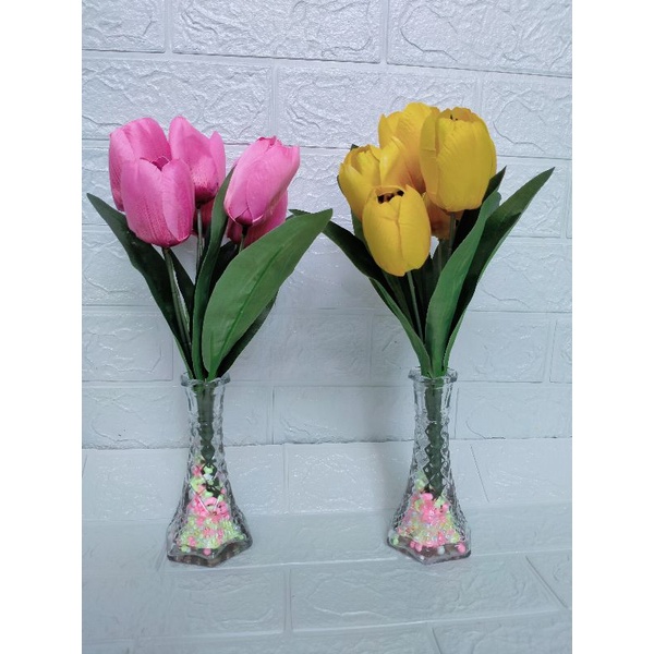 Jual Tulip Menul Vas Kaca Shopee Indonesia