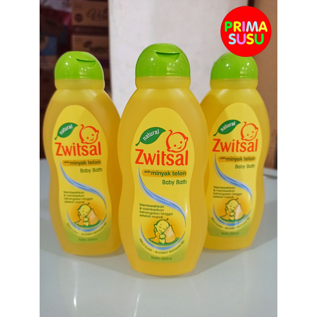 Zwitsal Baby Bath Natural dengan Minyak Telon 200 ML