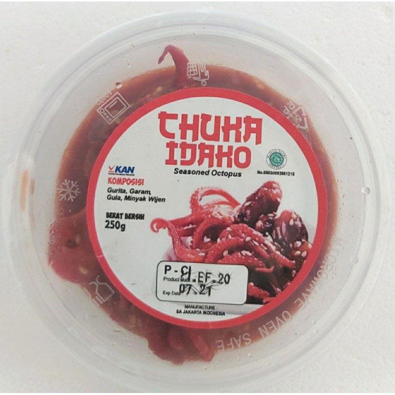 

CHUKA IDAKO 250 GR SALAD BABY OCTOPUS GURITA KECILAsli Pabrik
