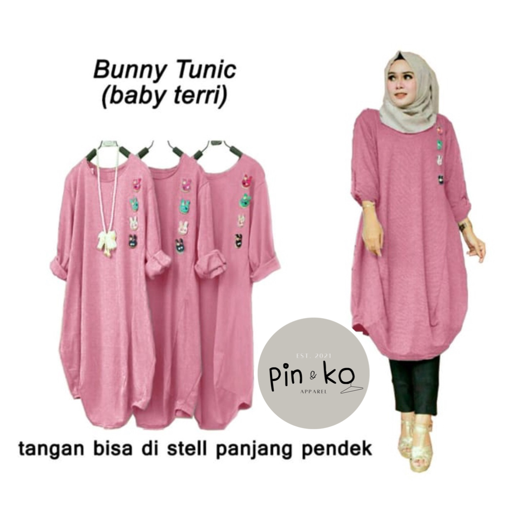 PIK - Bunny Tunik JUMBO XXL (53384), 3XL (59278), Tunik Wanita Jumbo, Tunik Muslim, Tunik Murah