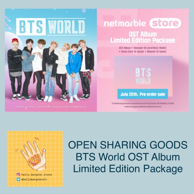 [Pelunasan] BTS World OST Album Limited Edition Package