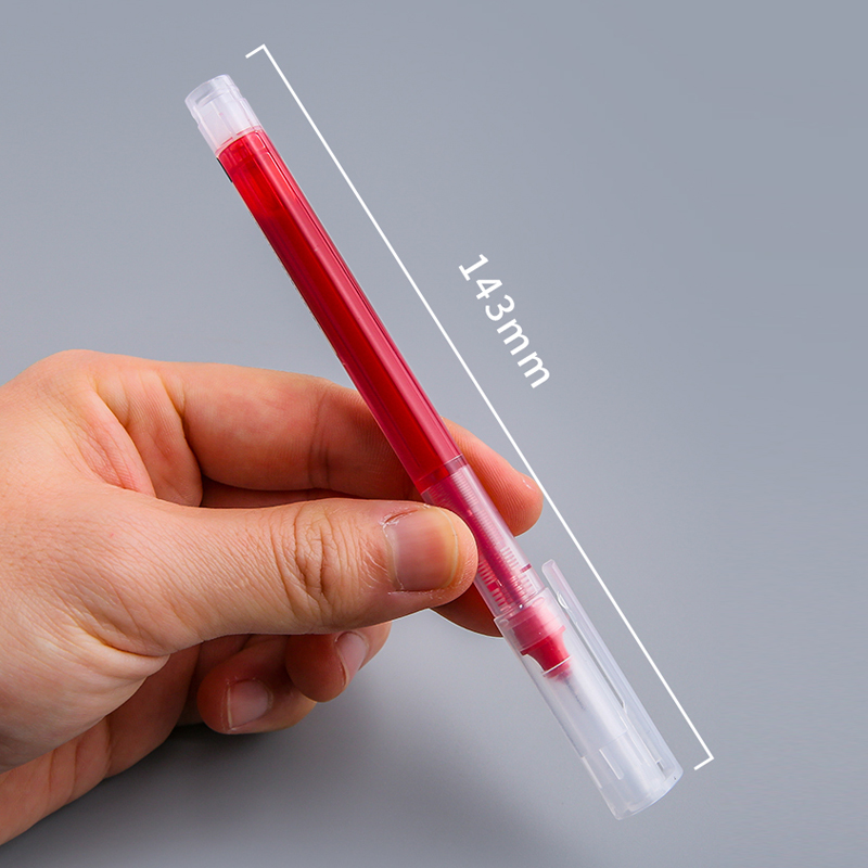 [Ready Stock] 0.5mm Black/Red/Blue Straight Liquid Quick-Drying Gel Pen Office Signature Pen