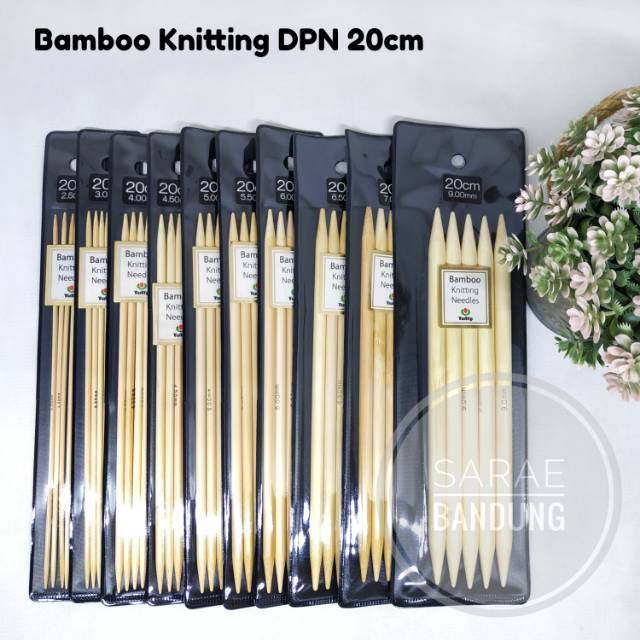 Tulip Bamboo Knitting DPN 20cm/Knitting Double