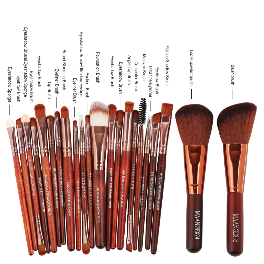 MAANGE 22Pcs High Quality Makeup Brush Set for Eyeshadow for Beauty Tools Makeup Accessories