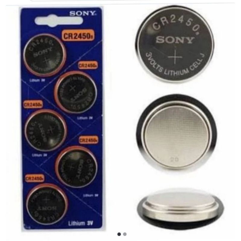 BATERAI SONY MURATA CR2450 CR 2450 CR-2450 2450N 3V BATRE JAM TANGAN ORIGINAL 1 PAK