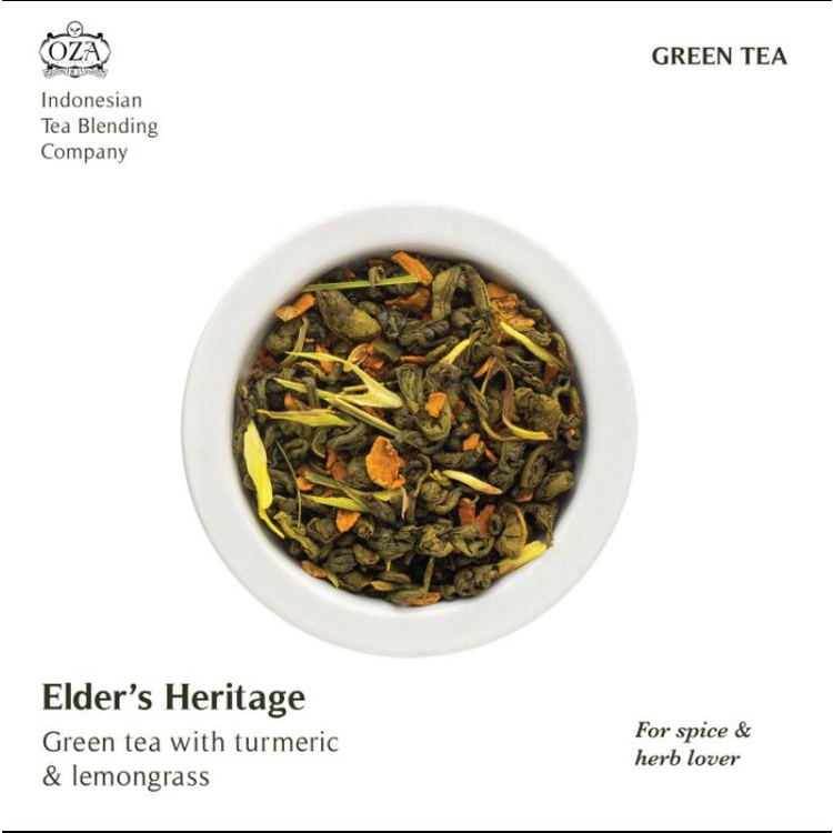 

OZA Tea - Lemongrass Turmeric | Artisan Tea - Green Tea | Specialty Grade | Teh Premium | 40 gram (20 cups)