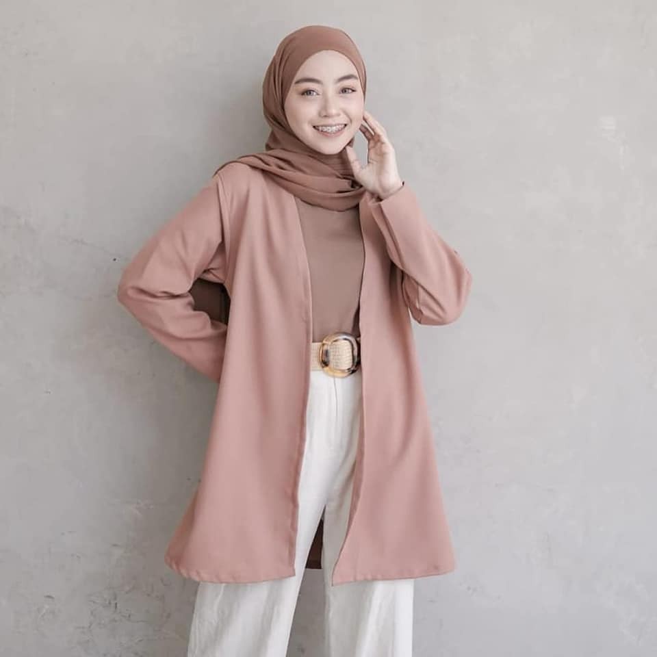 Baju Atasan Poppy Outer Cardigan Moscrepe